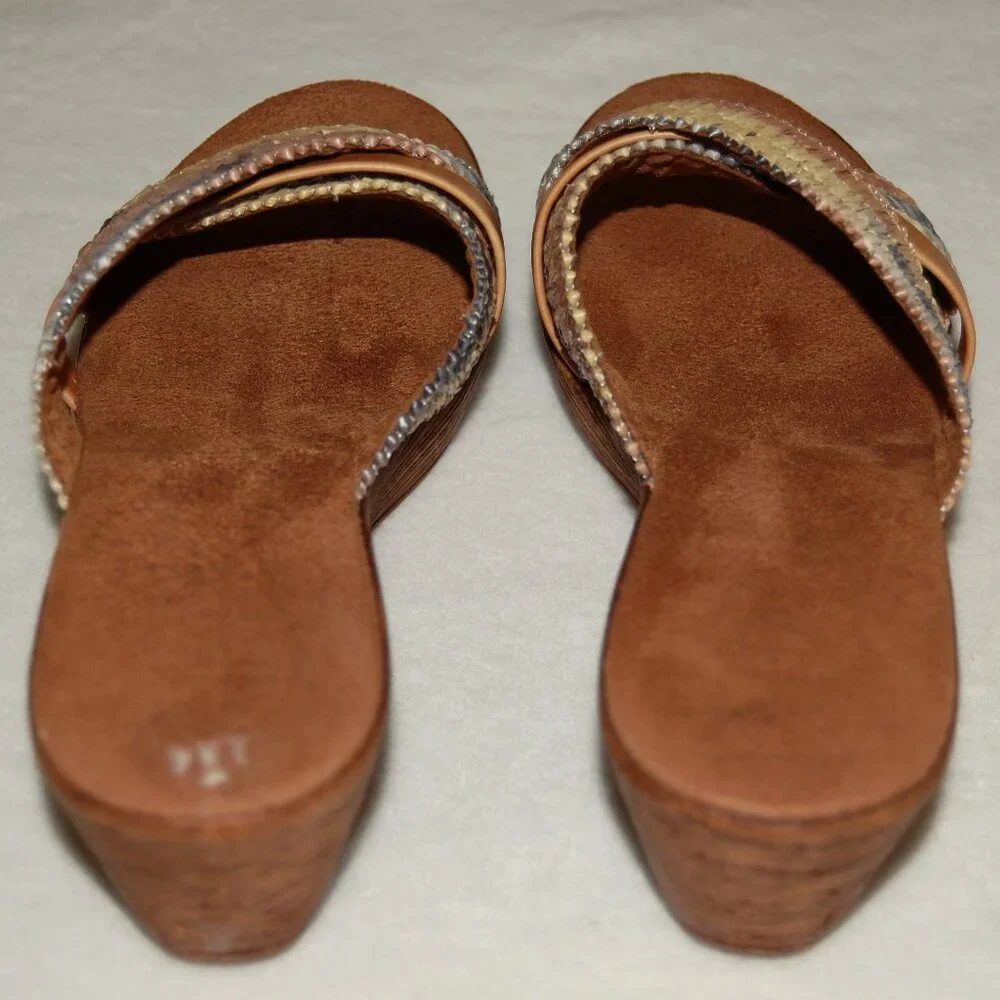 Italian Shoemakers, Wildflower Platform Wedge Slide Sandals Women EU 40 (US 9) - Picture 6 of 13